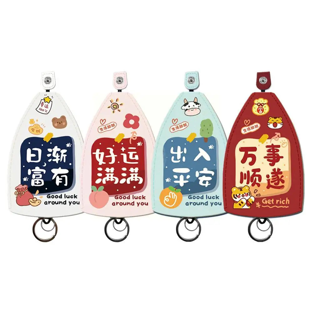 Cartoon Animal Key Bag PU Leather Key Wallets