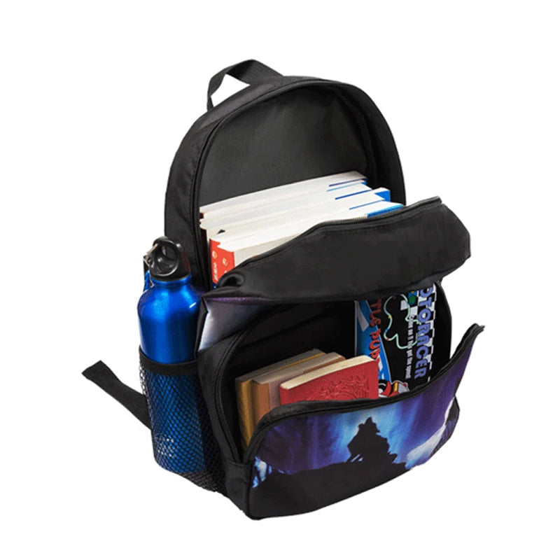 Cartoon Astronaut Spaceship Star School Backpack Children School Bags