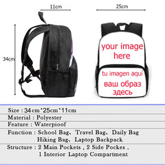 Cartoon Astronaut Spaceship Star School Backpack Children School Bags