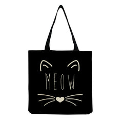 Cartoon Cat Women's Shoulder Bags High Capacity Shopping Bag