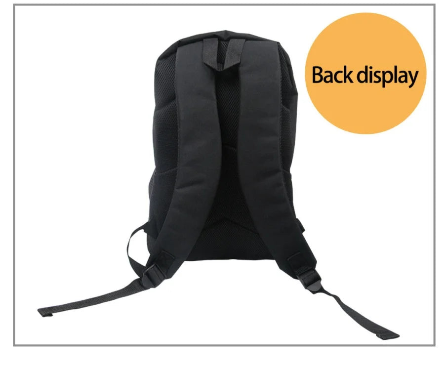 Bulldog Floral Pattern School Bag for Girls
