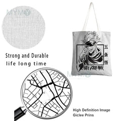 Cartoon Butterfly Flowers Print Handbag Eco Friendly High Capacity