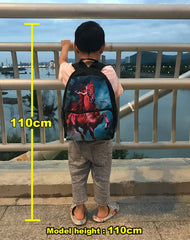 Cartoon Fireman Excavator Firetruck Backpack for School