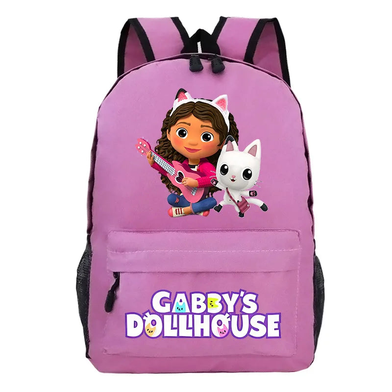 Gabby Dollhouse Backpack Boy Girl School Bags Back to School Mochila Book Bags