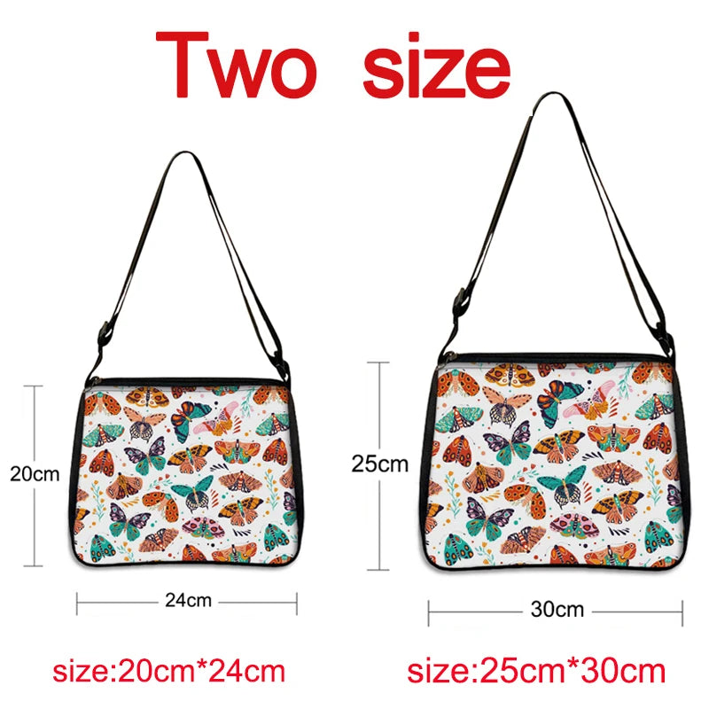 Cartoon Gothic Girl Printing Shopping Bag Canvas Messenger Bag