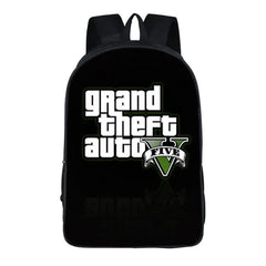 3D Cartoon GTA5 Backpack School Bag, Children Boys Girls Students Gift