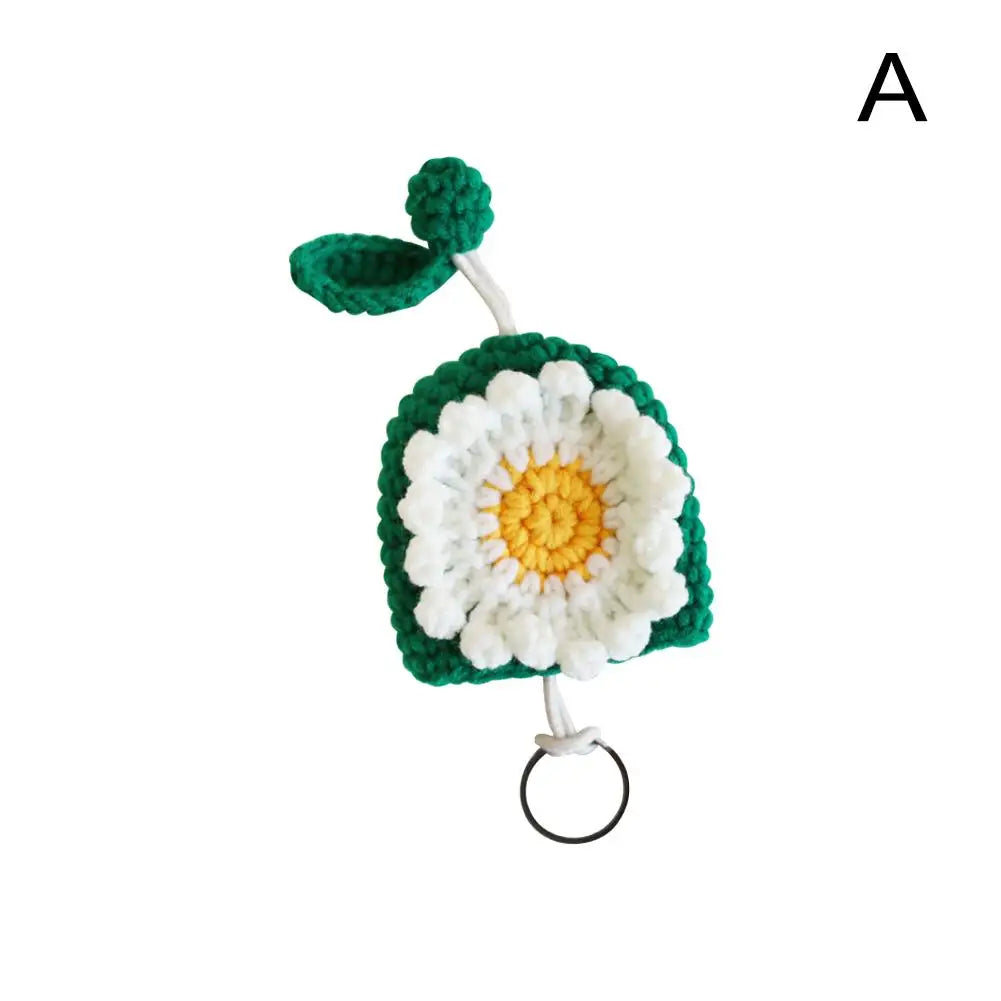 Knitted Key Case Pull Type Key Wallet Lovely Pouch Pig Organizer