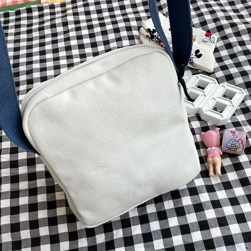 Rabbit Print Crossbody Bag Canvas Shoulder Bag for Women Mini Bags
