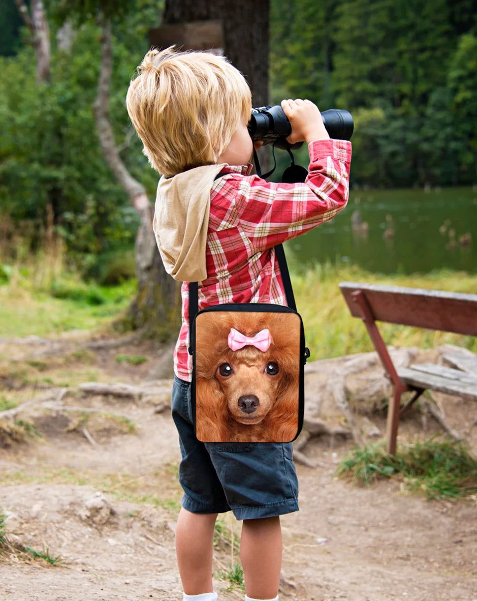 Schnauzer Teen Girl Shoulder Handbag Casual Messenger Crossbody