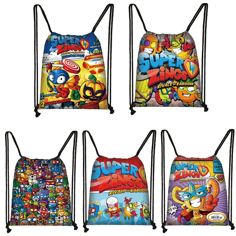 Zings Drawstring Bag Youth Lightweight Backpack