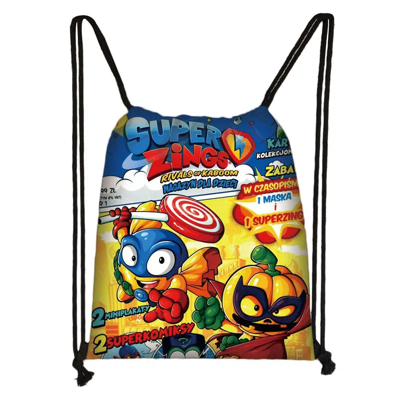 Cartoon Zings Drawstring Bag Teenager Storage