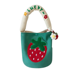 Cartoon Women Shopping Bag Summer Bucket Bag Student Lunch Bags