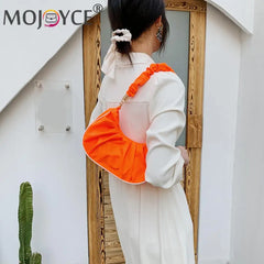 Nylon Zipper Top-handle Hobos Handbag Women's Shoulder Bag