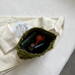 Tassel Canvas Crossbody Bag for Women