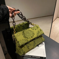 Tassel Canvas Crossbody Bag for Women