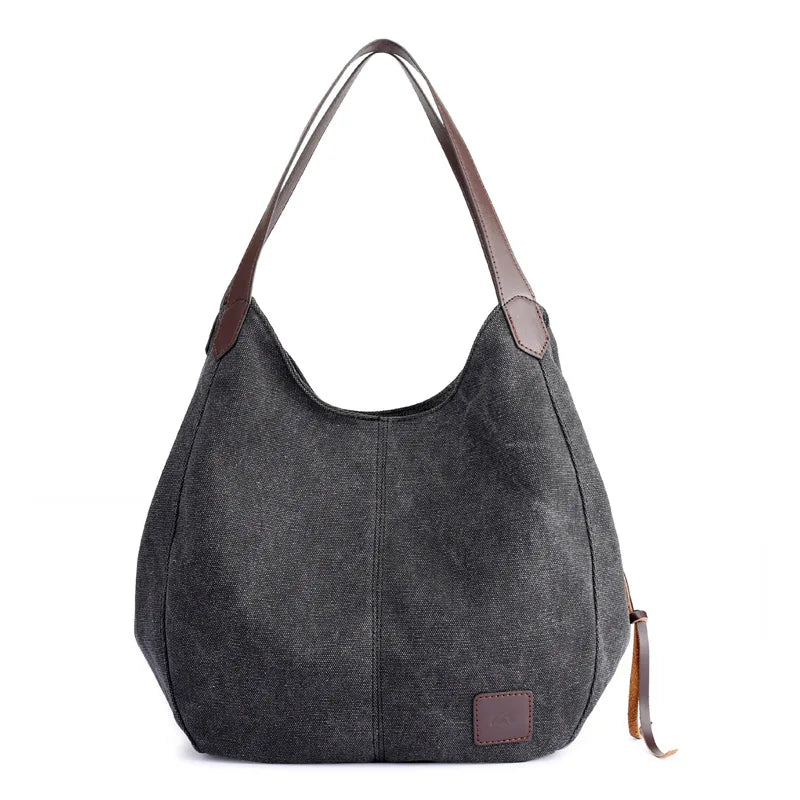 Casual Canvas Women Totes Bag Large Capacity Handbags Shoulder Bag
