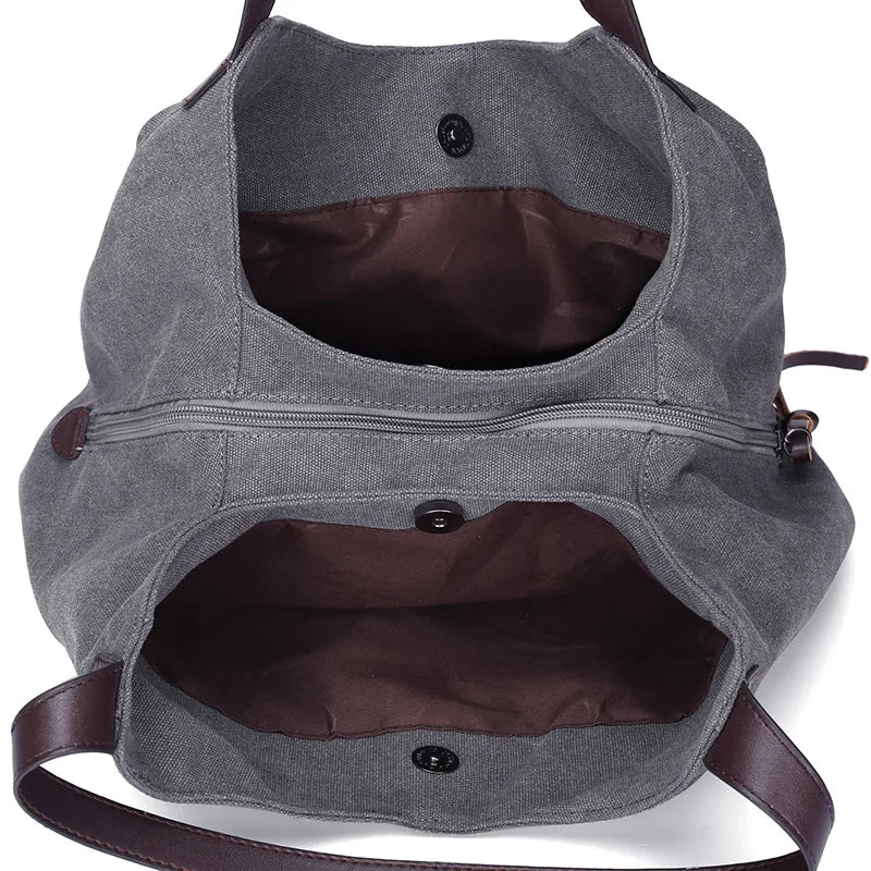Casual Canvas Women Totes Bag Large Capacity Handbags Shoulder Bag