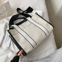 Canvas Women Handbags Letters Shoulder Crossbody Bags Large Capacity Tote bags