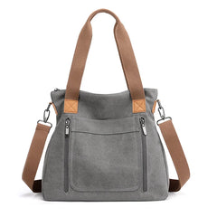 Casual Canvas Women Shoulder Bag Reusable Shopping Bags Large Capacity Totes