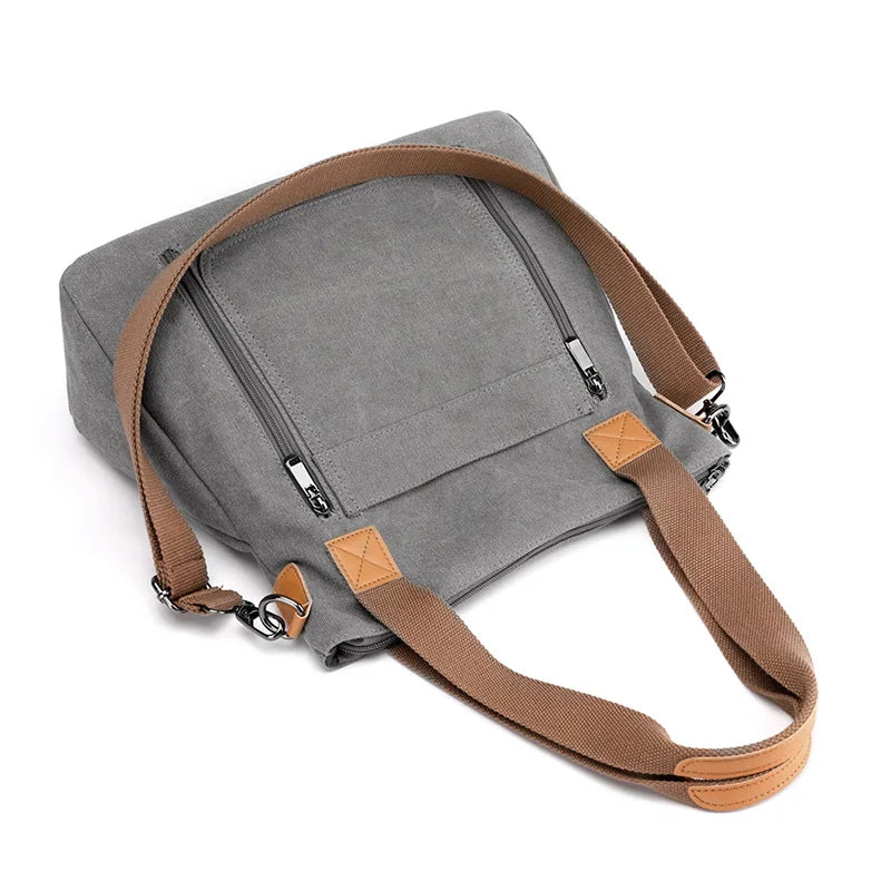 Casual Canvas Women Shoulder Bag Reusable Shopping Bags Large Capacity Totes