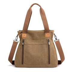 Casual Canvas Women Shoulder Bag Reusable Shopping Bags Large Capacity Totes