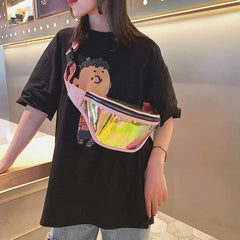 Transparent Laser Chest Bag Shoulder PVC Small Totes
