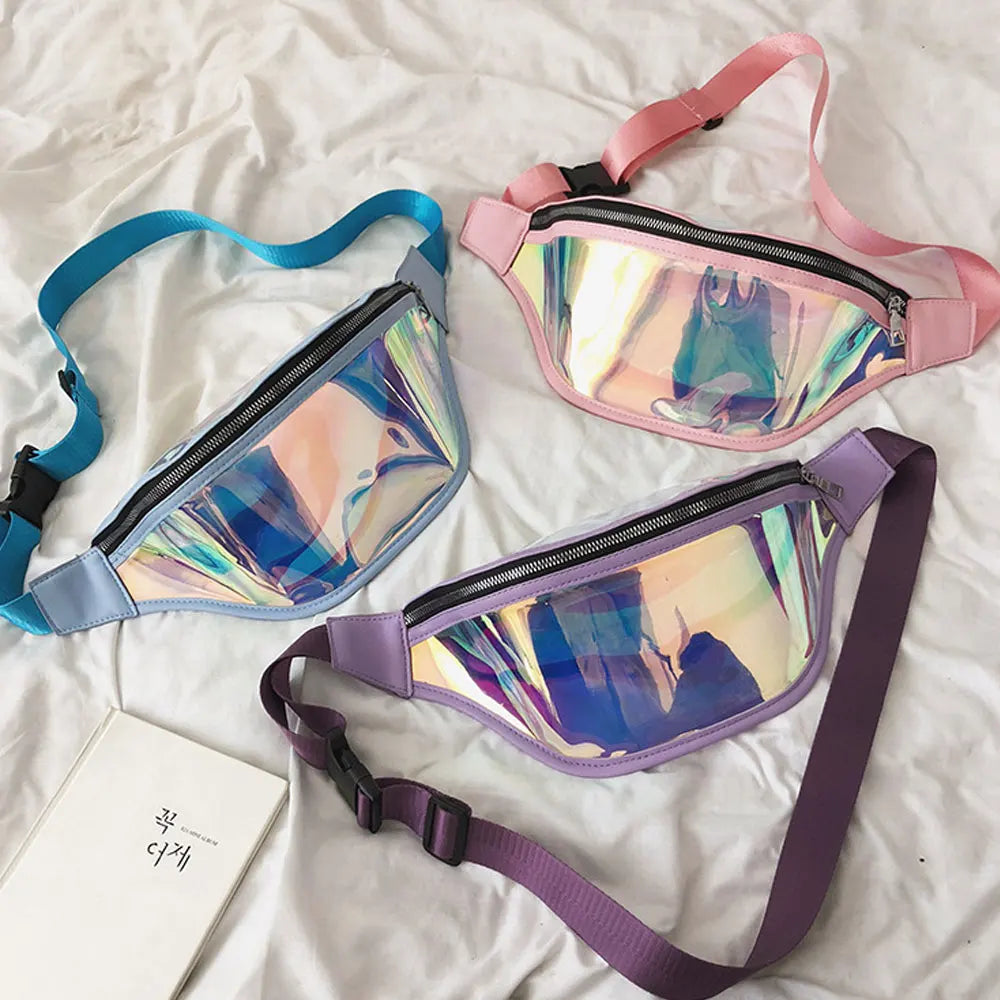 Transparent Laser Chest Bag Shoulder PVC Small Totes