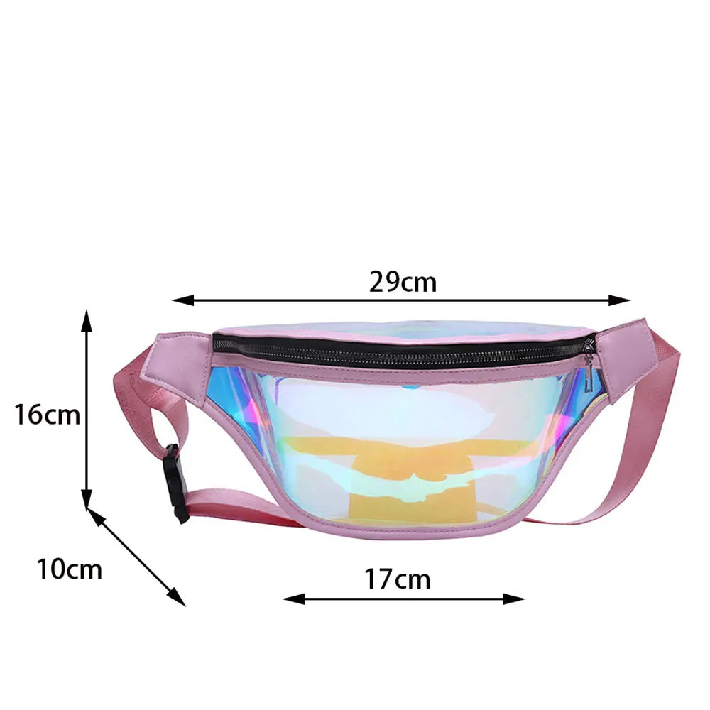 Transparent Laser Chest Bag Shoulder PVC Small Totes