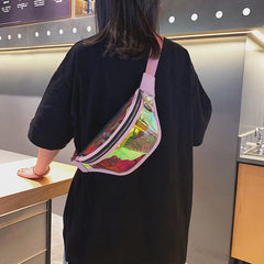 Transparent Laser Chest Bag Shoulder PVC Small Totes