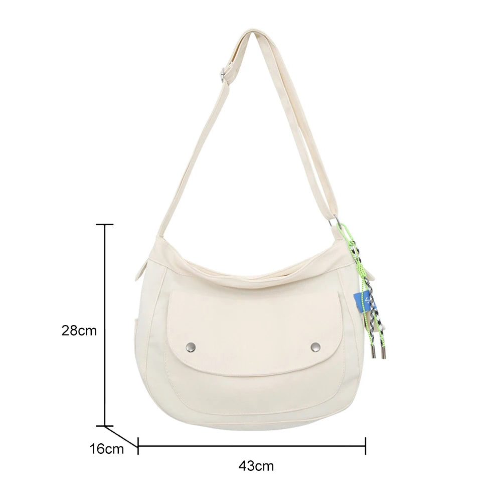 Casual Couple School Bag Large Capacity Japanese with Pendant