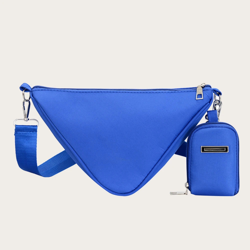 Casual Shoulder Triangle Bag Nylon Handbag for Women