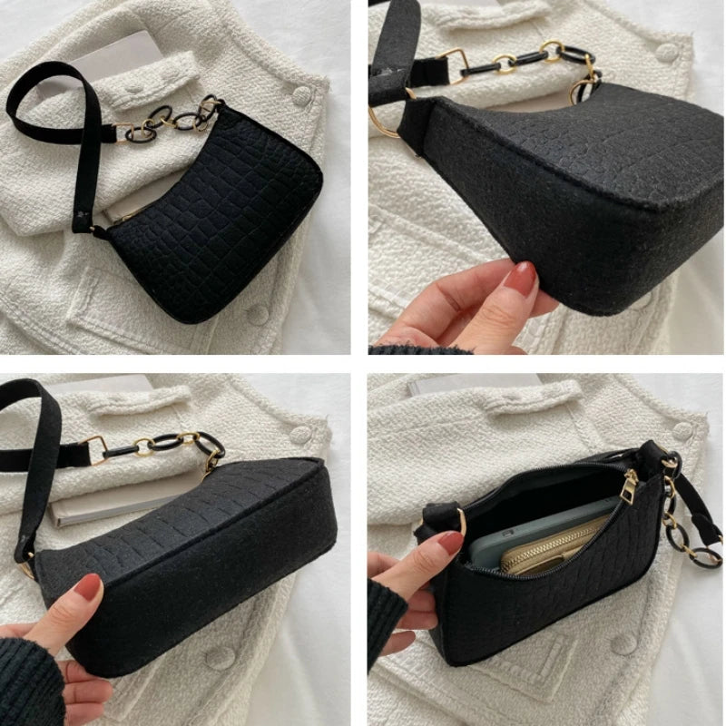 Casual Crossbody Bag Small Square Bag Shoulder Handbag