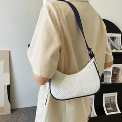 Pleated Style Shoulder Bag for Women