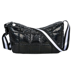 Casual Down Cotton Shoulder Bags Women Wide Strap Crossbody Bag