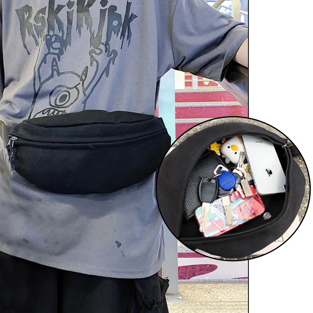 Casual Fanny Pack Ladies One Shoulder Messenger Phone Belt Bag Men