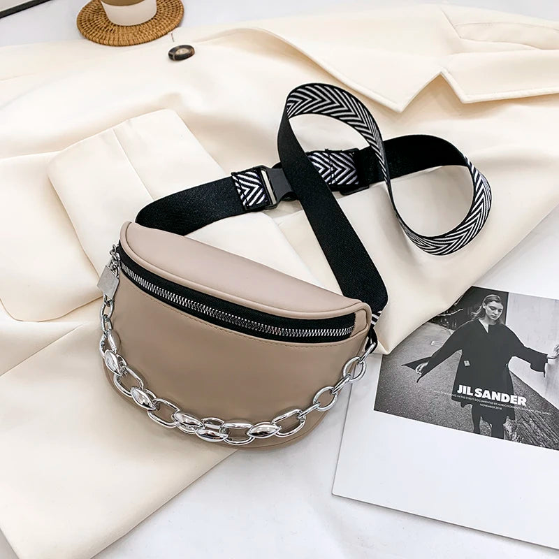 Casual Women's Wide Straps Saddle Crossbody Bag