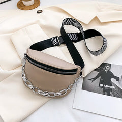 Casual Women's Wide Straps Saddle Crossbody Bag