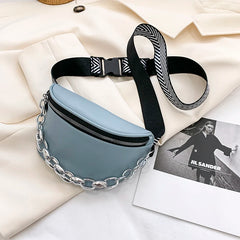 Casual Women's Wide Straps Saddle Crossbody Bag