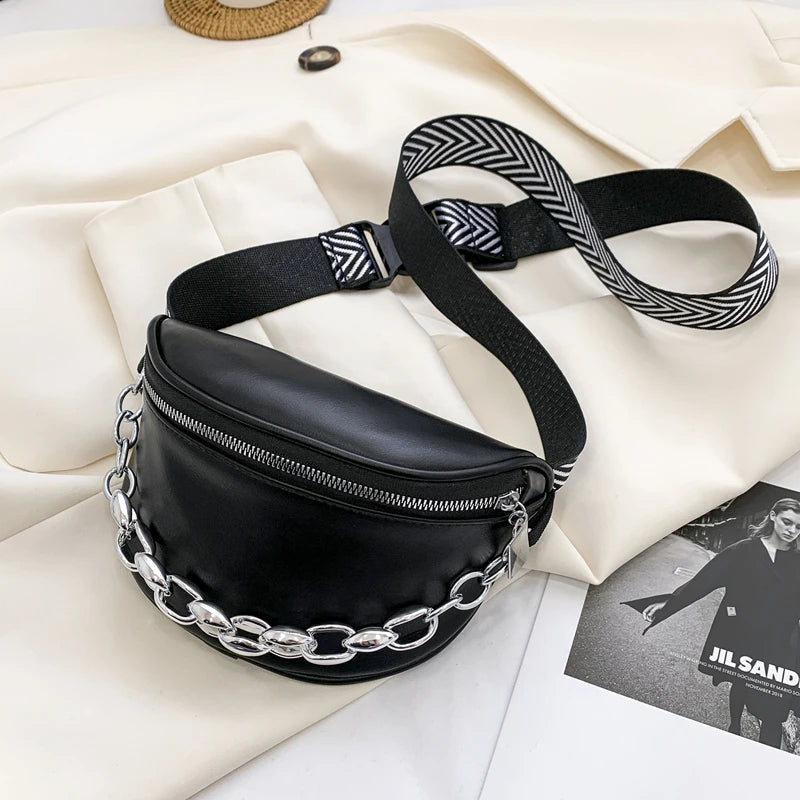 Casual Women's Wide Straps Saddle Crossbody Bag