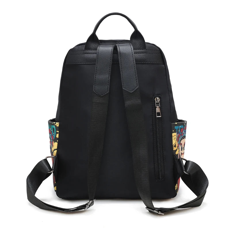 Japanese Anime Female Oxford Backpack Waterproof Girls Student School Travel