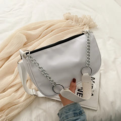 Casual Ladies Crossbody Bags Nylon Chain Bag Women Vintage Shoulder Bags Girls