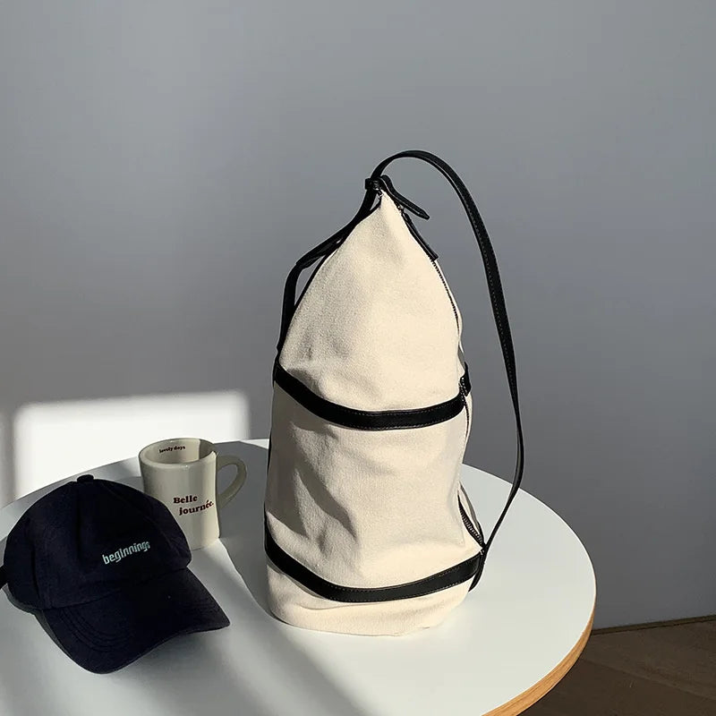 Casual Canvas Crossbody Bag For Women Autumn Shoulder Handbag