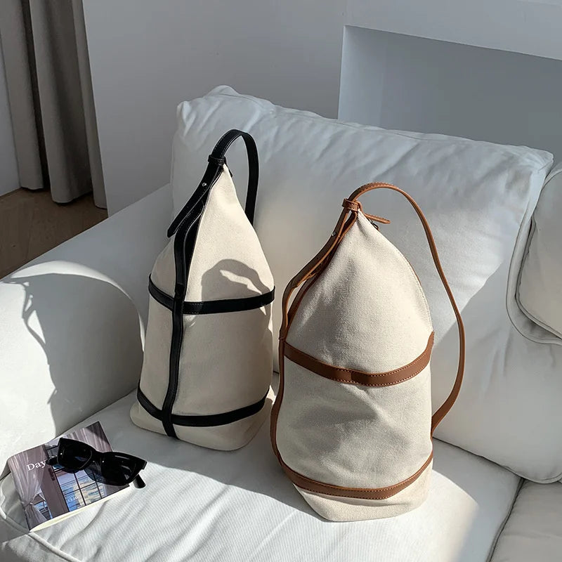 Casual Canvas Crossbody Bag For Women Autumn Shoulder Handbag
