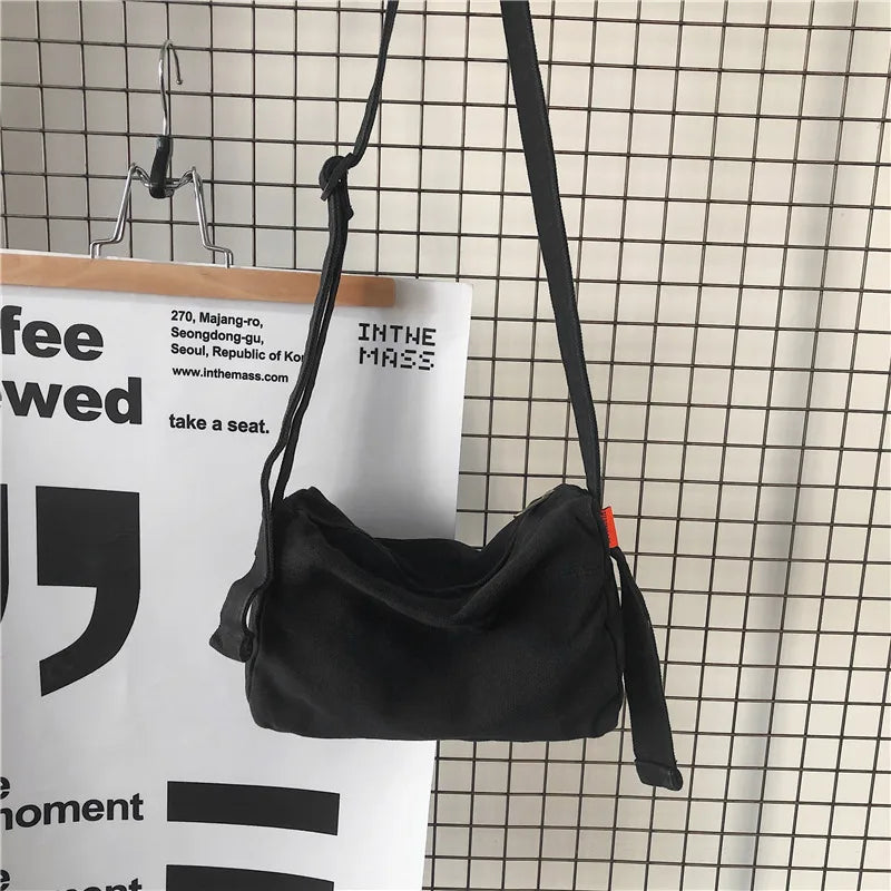 Canvas Hobo Bag Women Shoulder Bags Female Crossbody Handbag