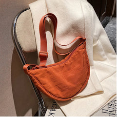 Nylon Hobo Crossbody Bag for Women Large Capacity Tote Lady Travel Shopper Bag