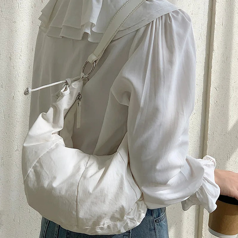 Nylon Shoulder Bag Women Handbag Quilted Totes Large Capacity