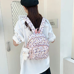 Casual Nylon Women Backpack Small Students Book Bags School Bags for Teen