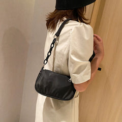 Casual Nylon Women Shoulder Bags Solid Small Handbags Female Totes