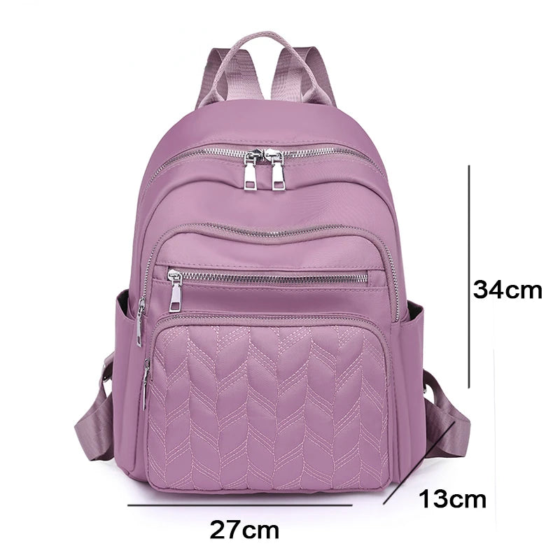 Waterproof Oxford Women's Backpack for School and Travel