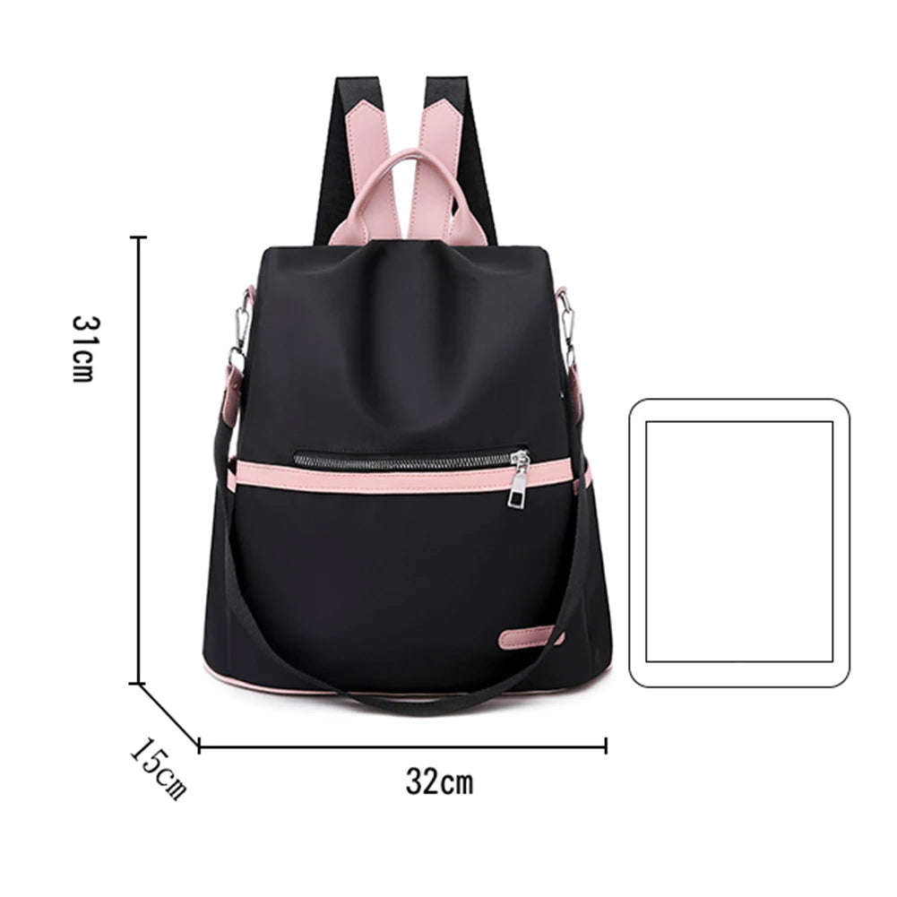 Casual Oxford Cloth Women Backpack Shoulder Handbags